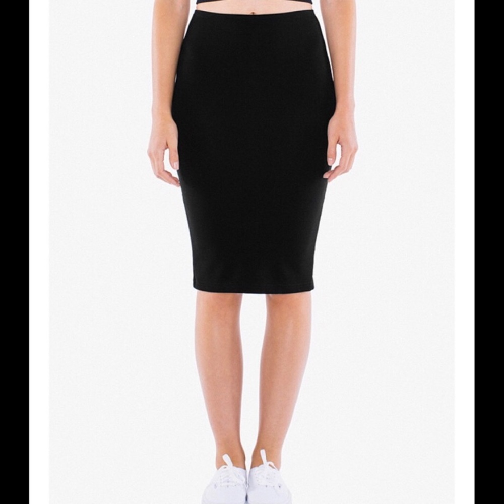 american apparel ponte midi pencil skirt M